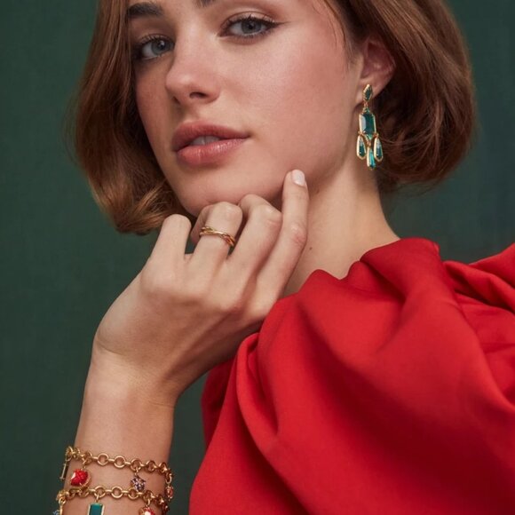 Disney | Kendra Scott Snow White Vintage Gold Charm Bracelet - Picture 2 of 2